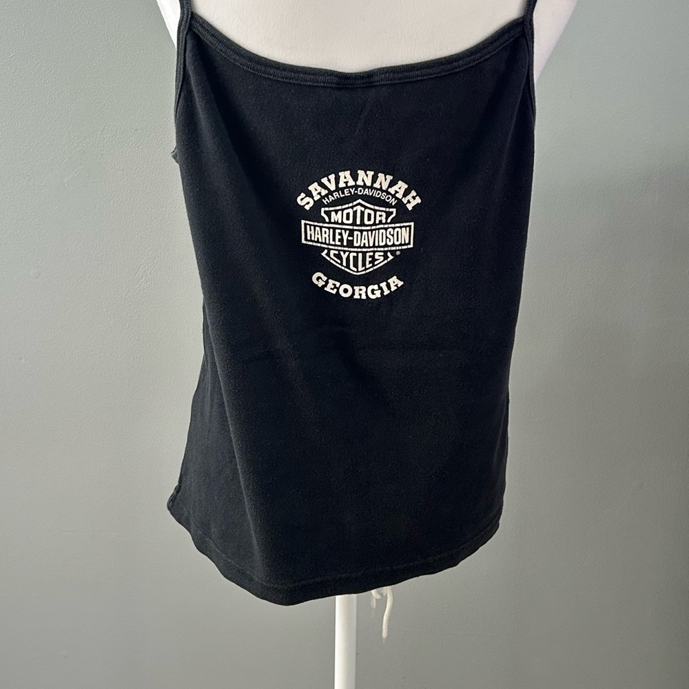 Harley-Davidson Black and Orange 'Chicks Rule' Tee - Picture 4 of 8